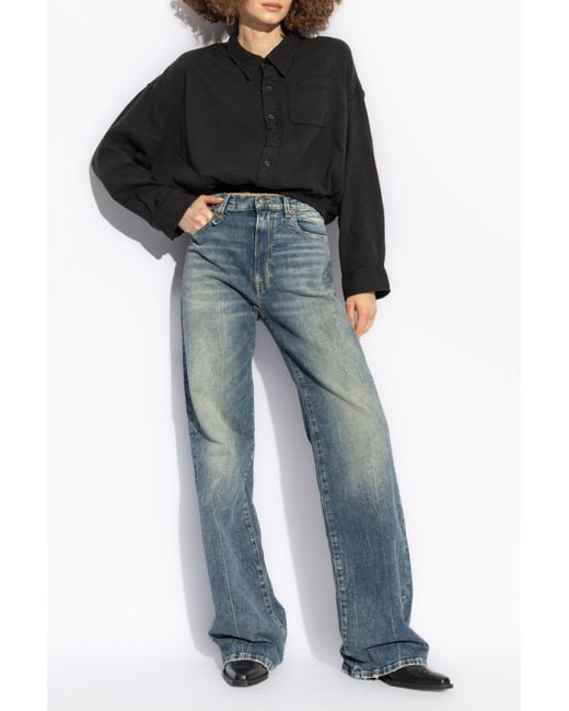 R13 Blue Vintage Effect Jeans