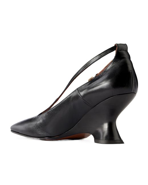 Dries Van Noten Black Leather Pumps
