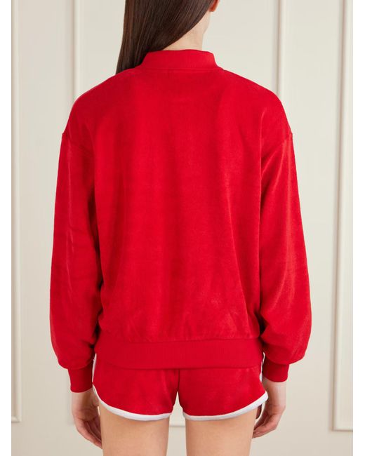 Polo Ralph Lauren Embroidered Cotton Blend Terry Cloth Polo Shirt