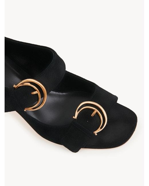Chloé Black Chloé Alizè Heeled Sandals