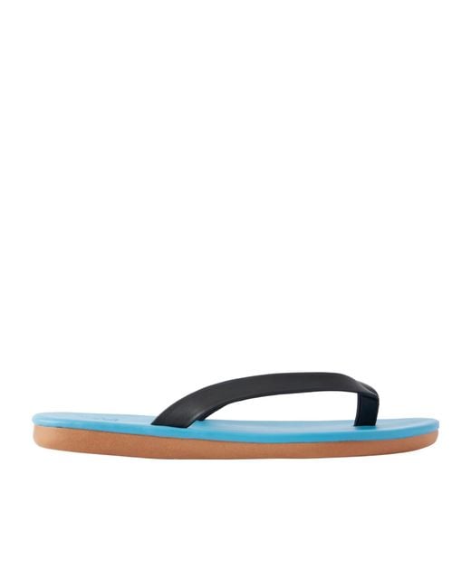Ancient Greek Sandals Blue Saionara Flip-Flops