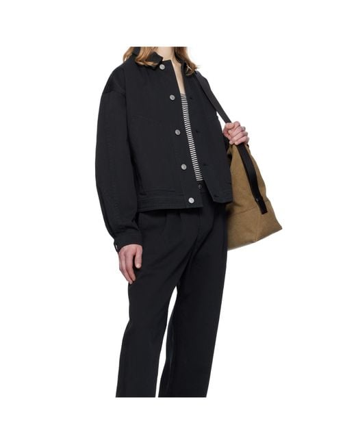Isabel Marant Black Lapel Long-Sleeved Casual Jacket for men