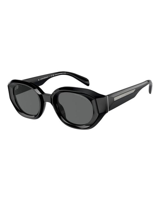 Emporio Armani Brown Irregular-Frame Sunglasses for men