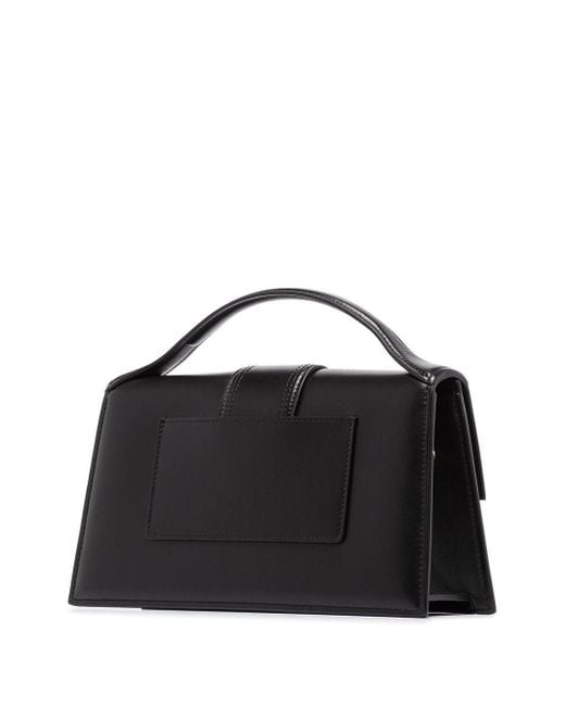 Jacquemus Black Le Grand Bambino Logo Plaque Small Tote Bag