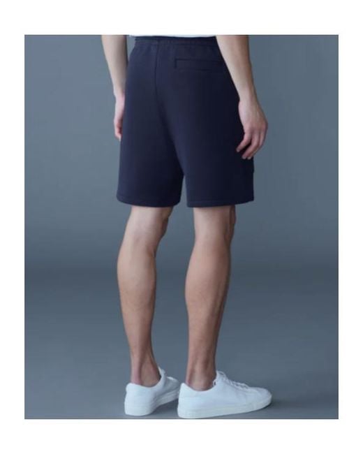 Mackage Blue Elwood-R Patch-Pocket Drawstring Shorts for men