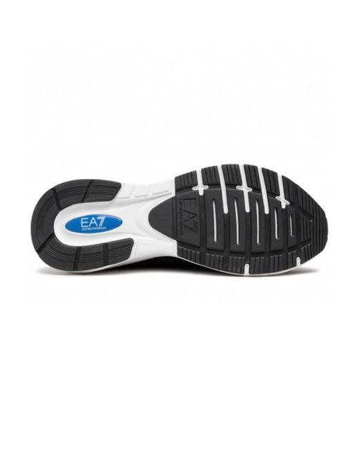 EA7 Black Crusher Distance Low-Top Sneakers for men