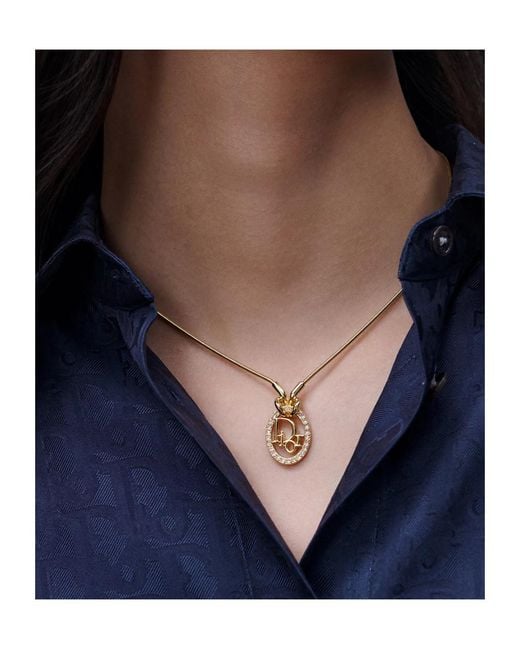 Dior Multicolor Oblique Necklace