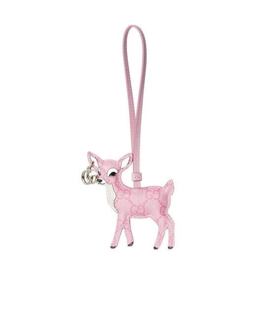 Gucci Pink Deer-Shaped Bag Charm