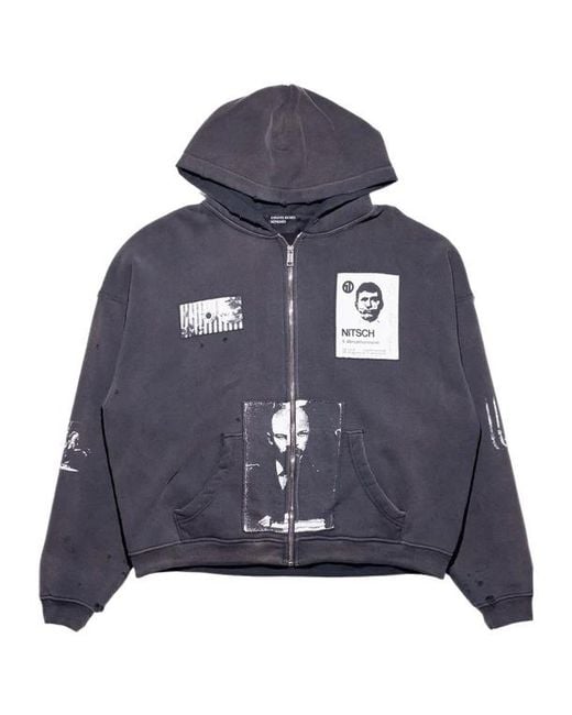Enfants Riches Deprimes Blue Enfants Riches Déprimés Lenins Nap Time Assemblage Zip Hoodie for men