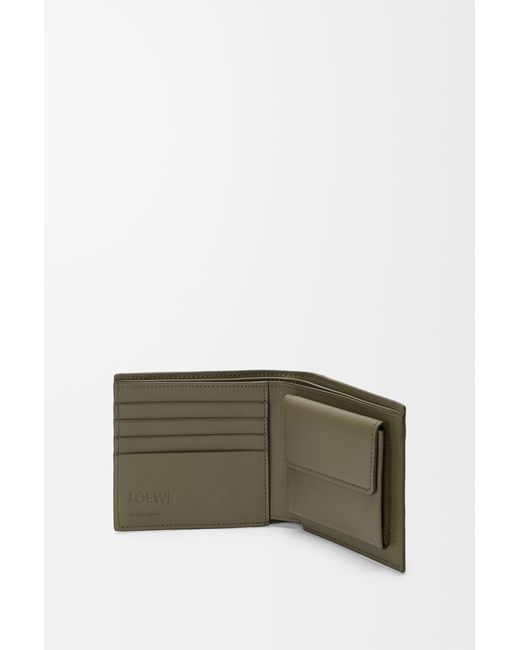 Loewe Green Bifold Coin Wallet for men
