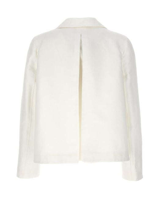 Marni White Flared Blazer