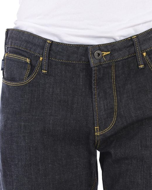 Armani Jeans Gray Logo Jeans for men
