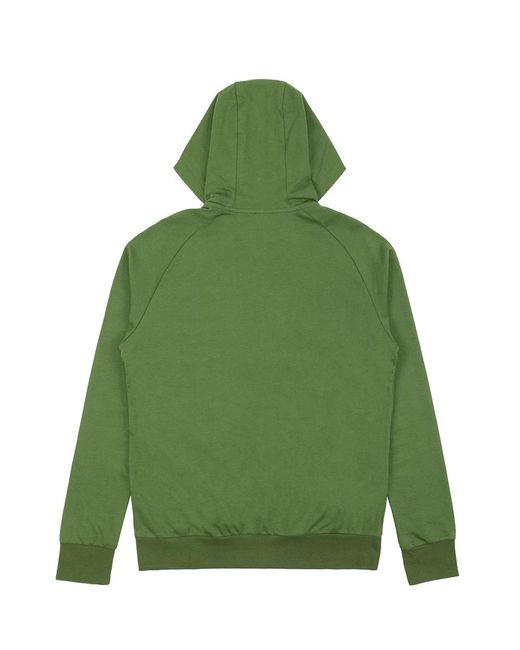 EA7 Green Logo Printed Hooded Casual Jacket for men