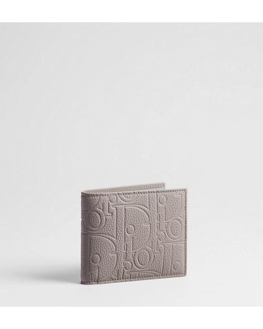 Dior Gray Wallet With Coin Pocket for men