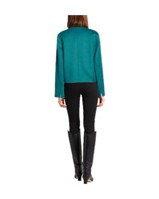 Max Mara Blue Double-Breasted Blazer
