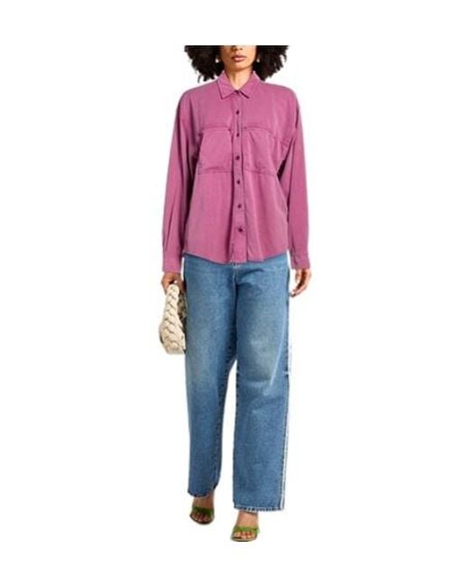 Isabel Marant Pink Solid Long-Sleeve Shirt