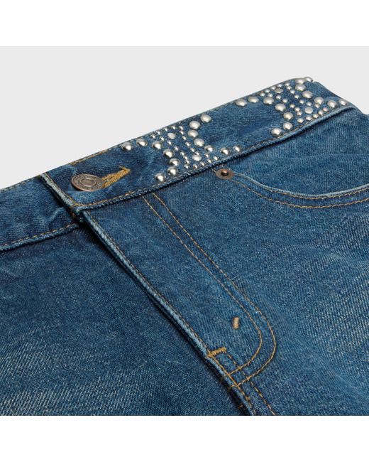 Céline Blue Mini Shorts