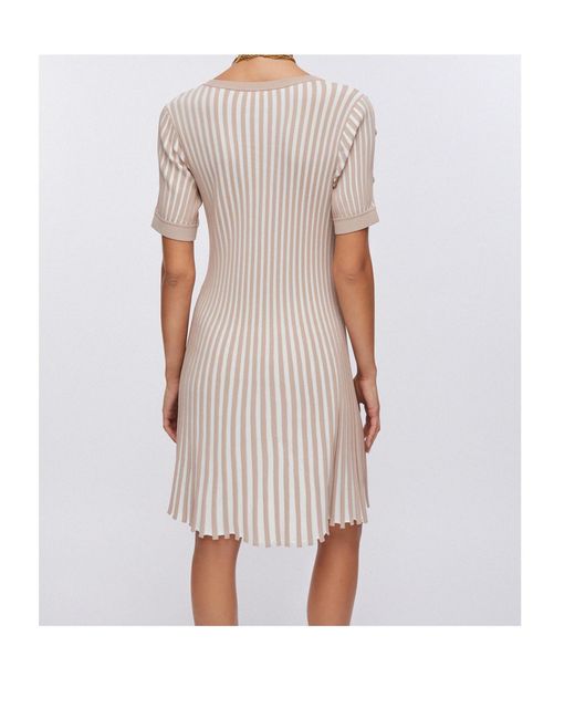 Liu Jo White Short-Sleeved Dress
