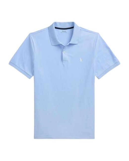 Polo Ralph Lauren Blue Short-Sleeved Polo Shirt for men