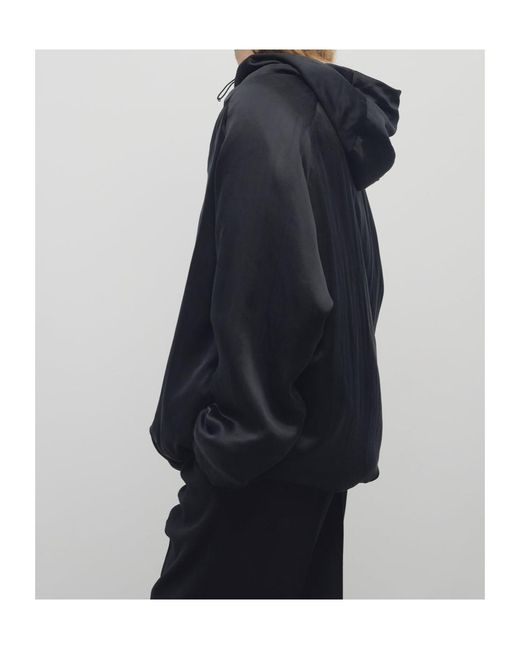 The Row Black Garel Cupro Jacket