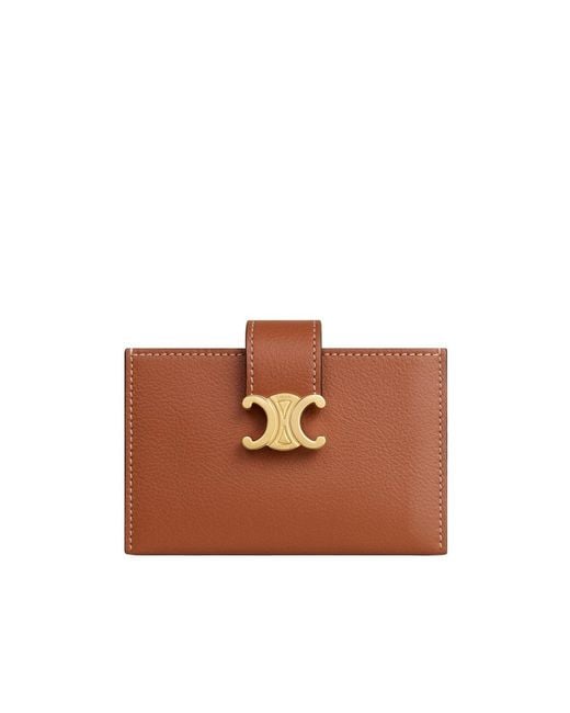 Céline Brown Accordeon Card Holder Nino