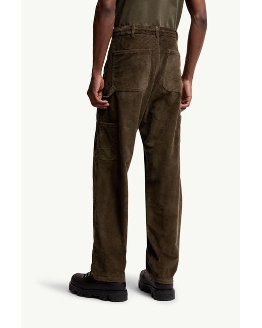 Moncler Brown Corduroy Jogging Trousers for men