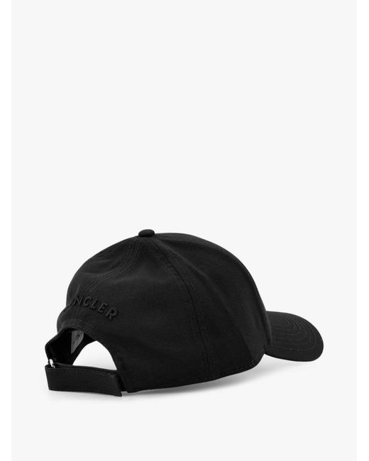 Moncler Black Logo Hat for men