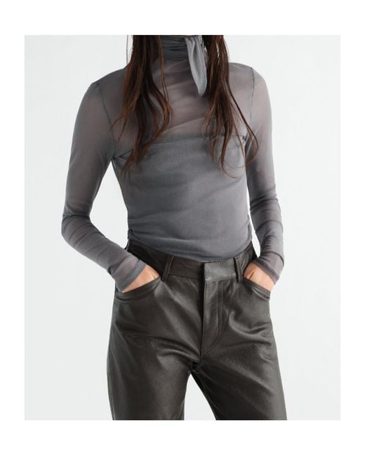 Lemaire Gray Ballerina Scarf Top