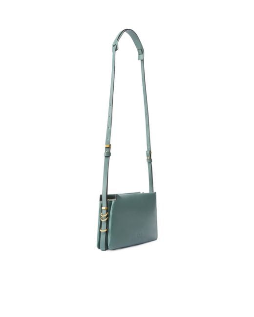 Pinko Green Adjustable Strap Shoulder Bag