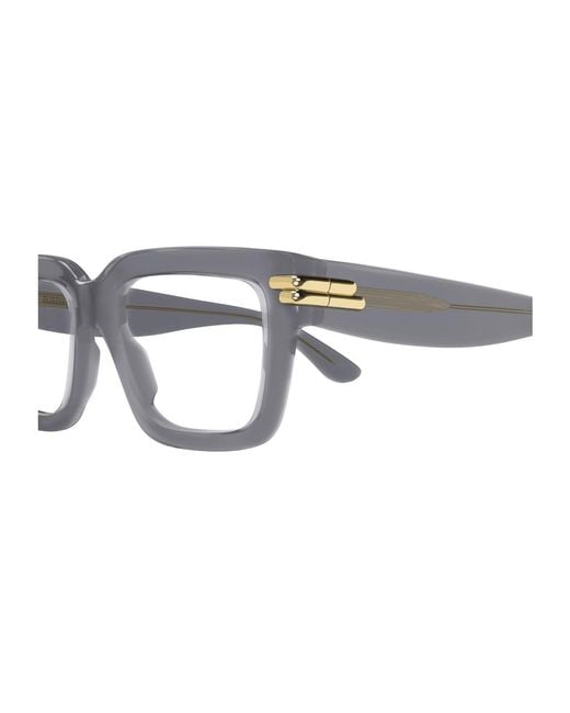 Bottega Veneta White Eyewear Square Frame Glasses for men