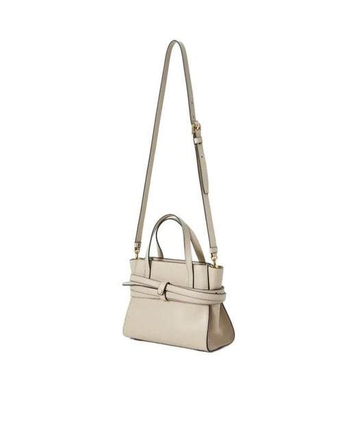 Moschino Natural Zipper Shoulder Bag