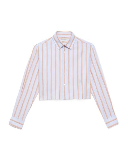 J.W. Anderson White Cropped Shirt