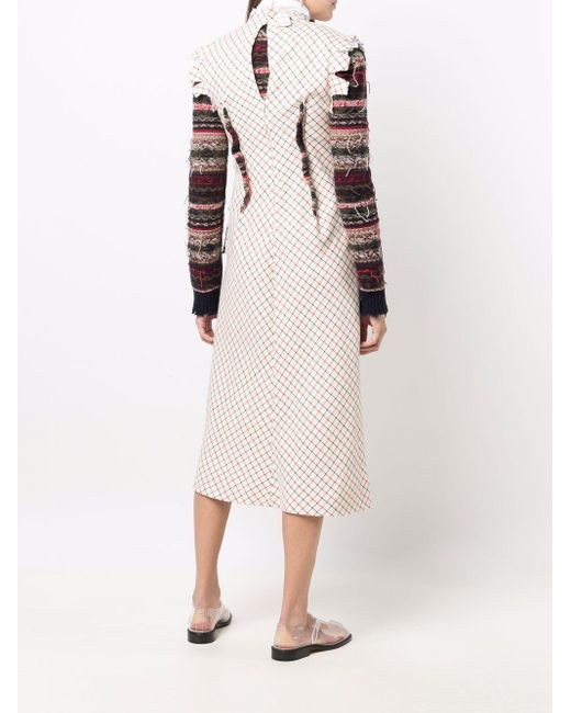 Maison Margiela Multicolor Spliced Cardigan Dress