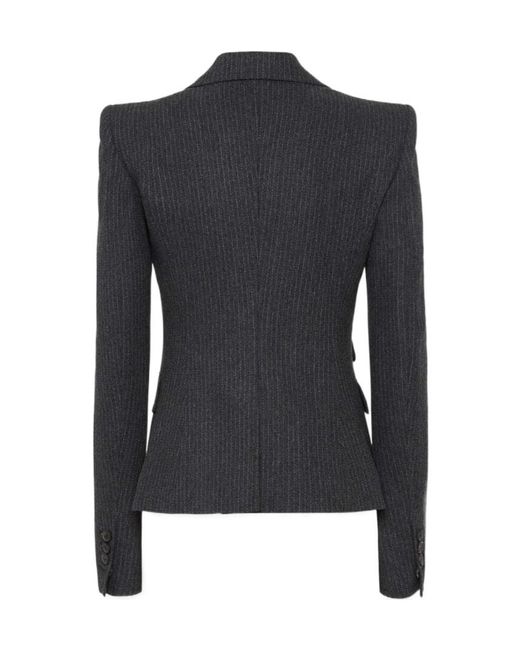 DSquared² Blue Pinstripe Pattern Blazer
