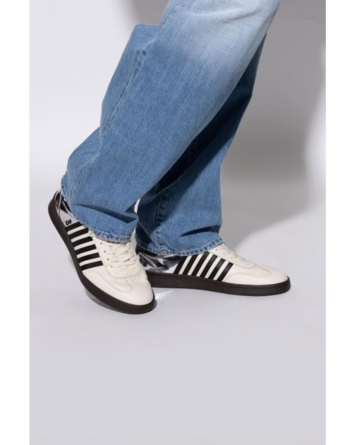DSquared² Black Low Up Sneakers for men