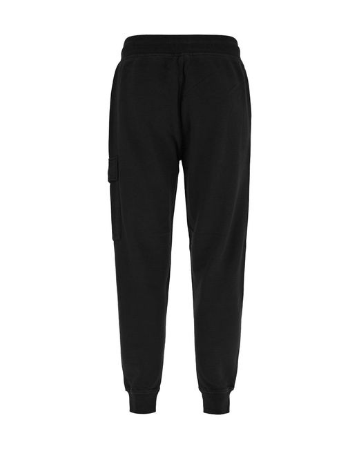 C P Company Black Lens-Detail Track Pants for men