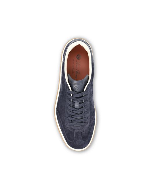 Loro Piana Blue Tennis Walk Sneakers for men
