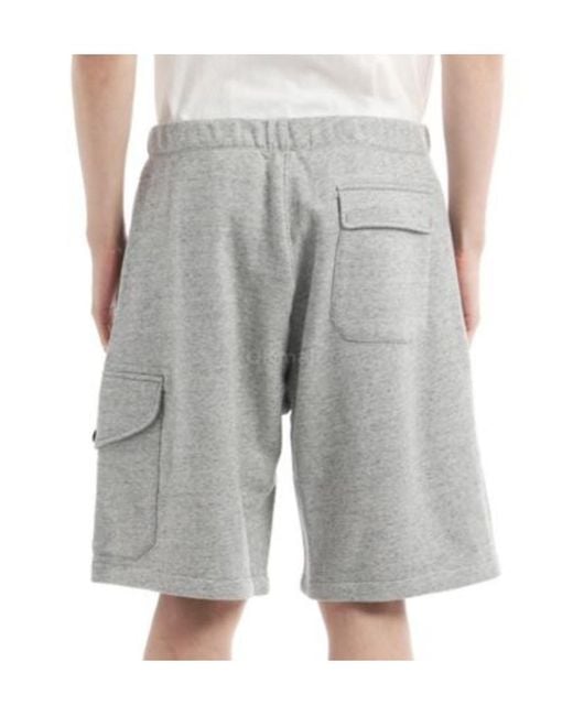 C P Company Gray Elastic-Waist Shorts for men