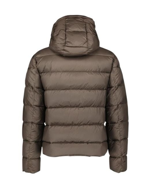 Fay Brown Double-Zip Hooded Down Jacket for men