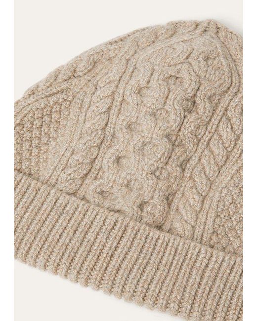 Loro Piana Natural Eyre Beanie Hat