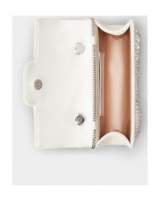 Roger Vivier Natural Flower Strass Pearl Mini Buckle Jewel Clutch Bag