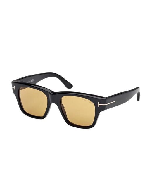 Tom Ford Metallic Eyewear Square Frame Sunglasses for men