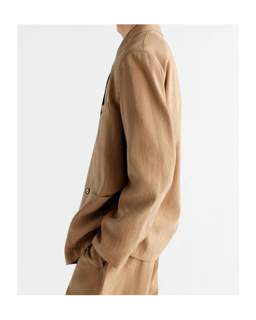Lemaire Natural Light Double-Breasted Jacket for men