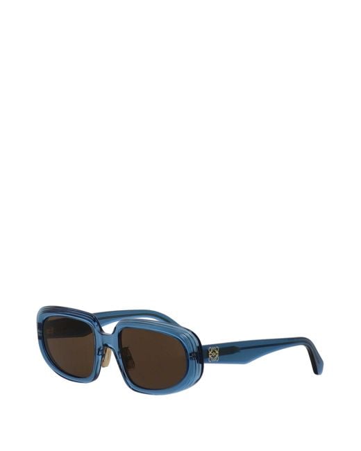 Loewe Multicolor Mini Anagram Steps Rectangular Sunglasses