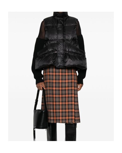 Sacai Black Puffer Down Vest