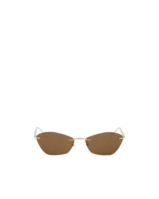 McQueen White Eyewear T-Bar Slim Sunglasses for men