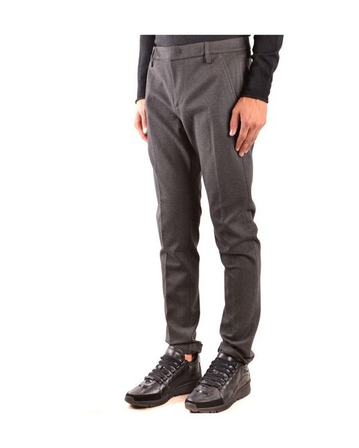 Dondup Gray Trousers for men