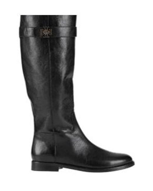 Tory Burch Black Minimalist Leather Boots