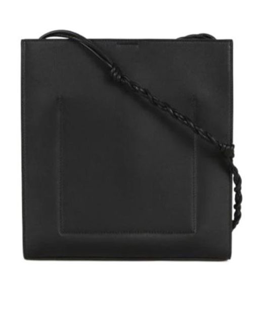 Jil Sander Black Square Shoulder Bag