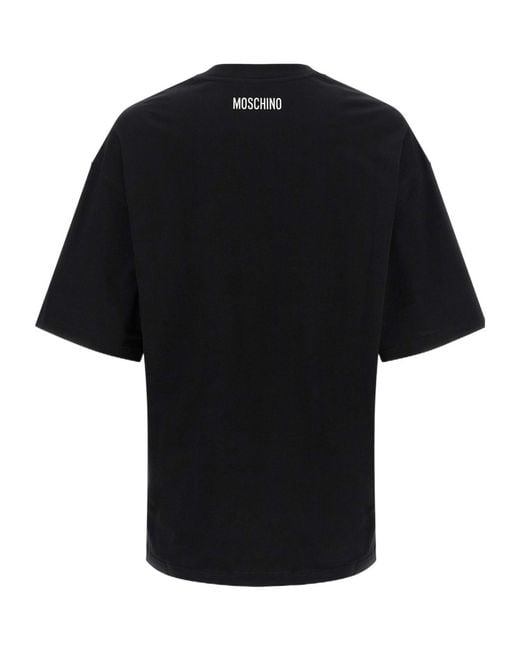 Moschino Black Short-Sleeved T-Shirt for men
